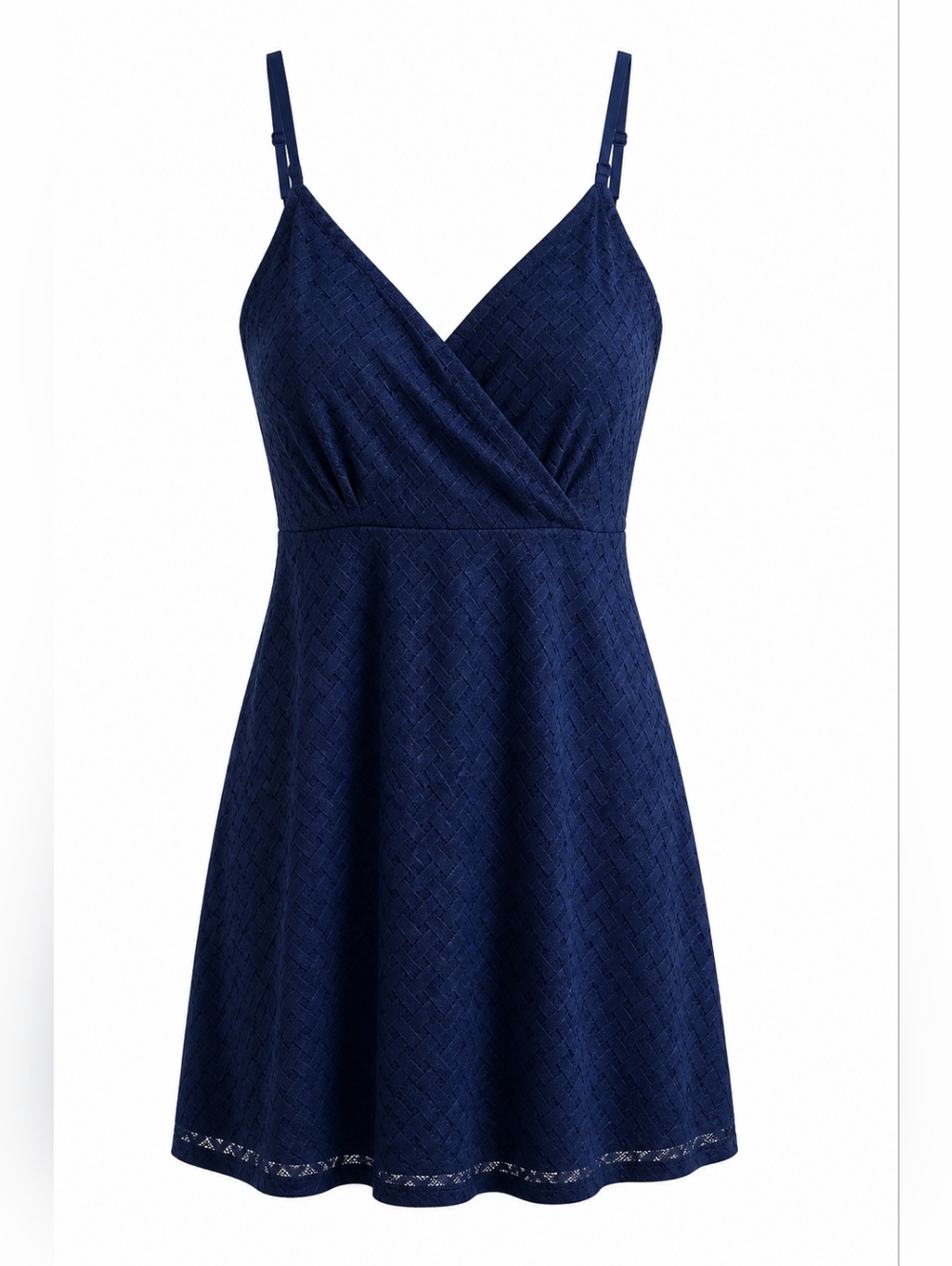 Le Chateau Navy Mini A-line Dress XXL